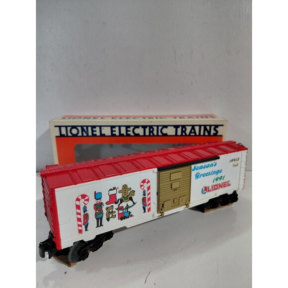 Lionel 6-19913 Train O Gauge Model Railroad 1991 Christmas Boxcar w/Box - Picture 2 of 13